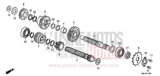 BOITE DE VITESSES CRF50FC de 2012